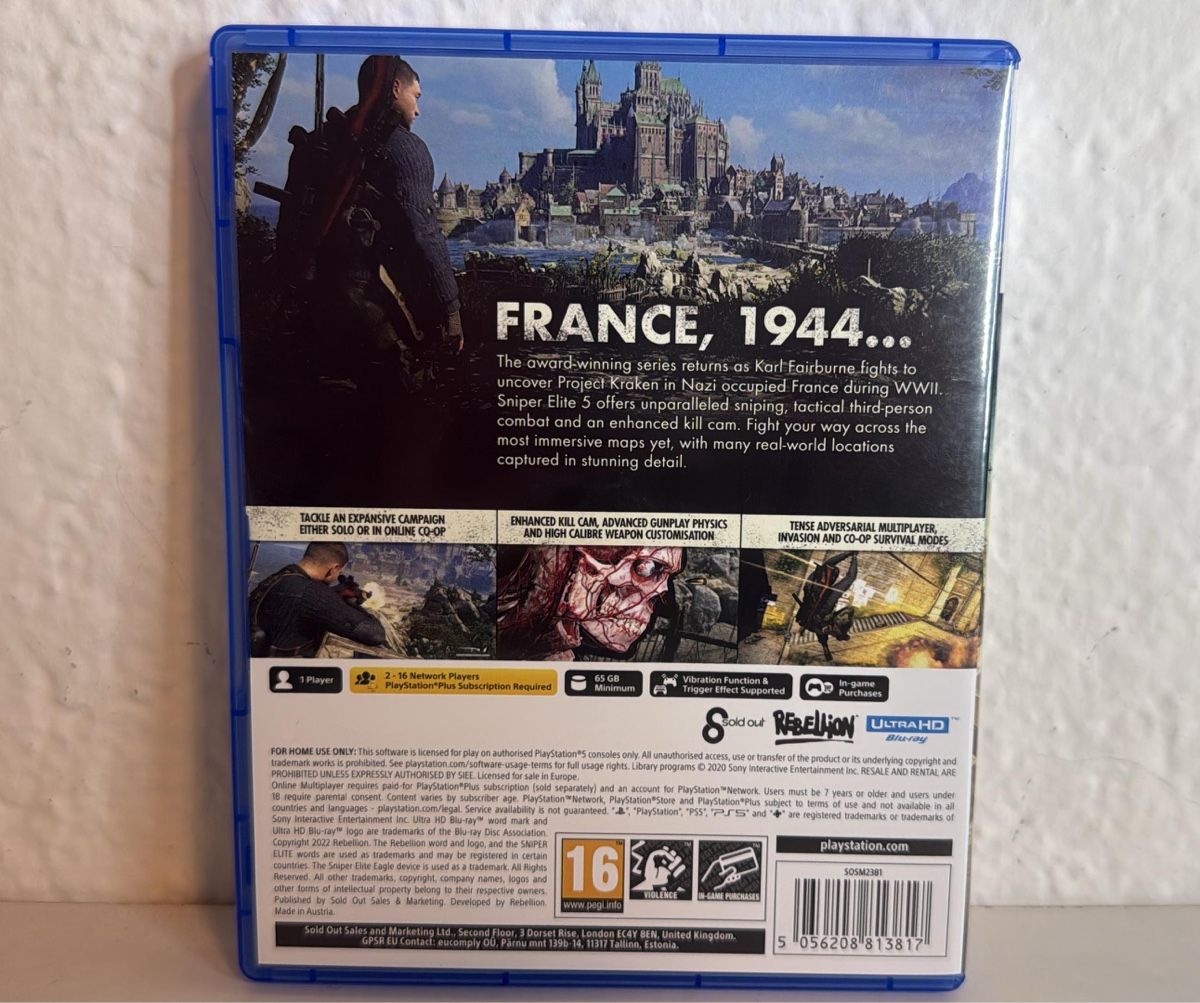 Sony Giochi: Sniper Elite 5 (PS5) - Excellent Condition! – Usato da Ehrendingen venduto da bubulence 1