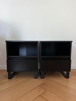 Vida XL Nachtische schwarz (2 Stück)