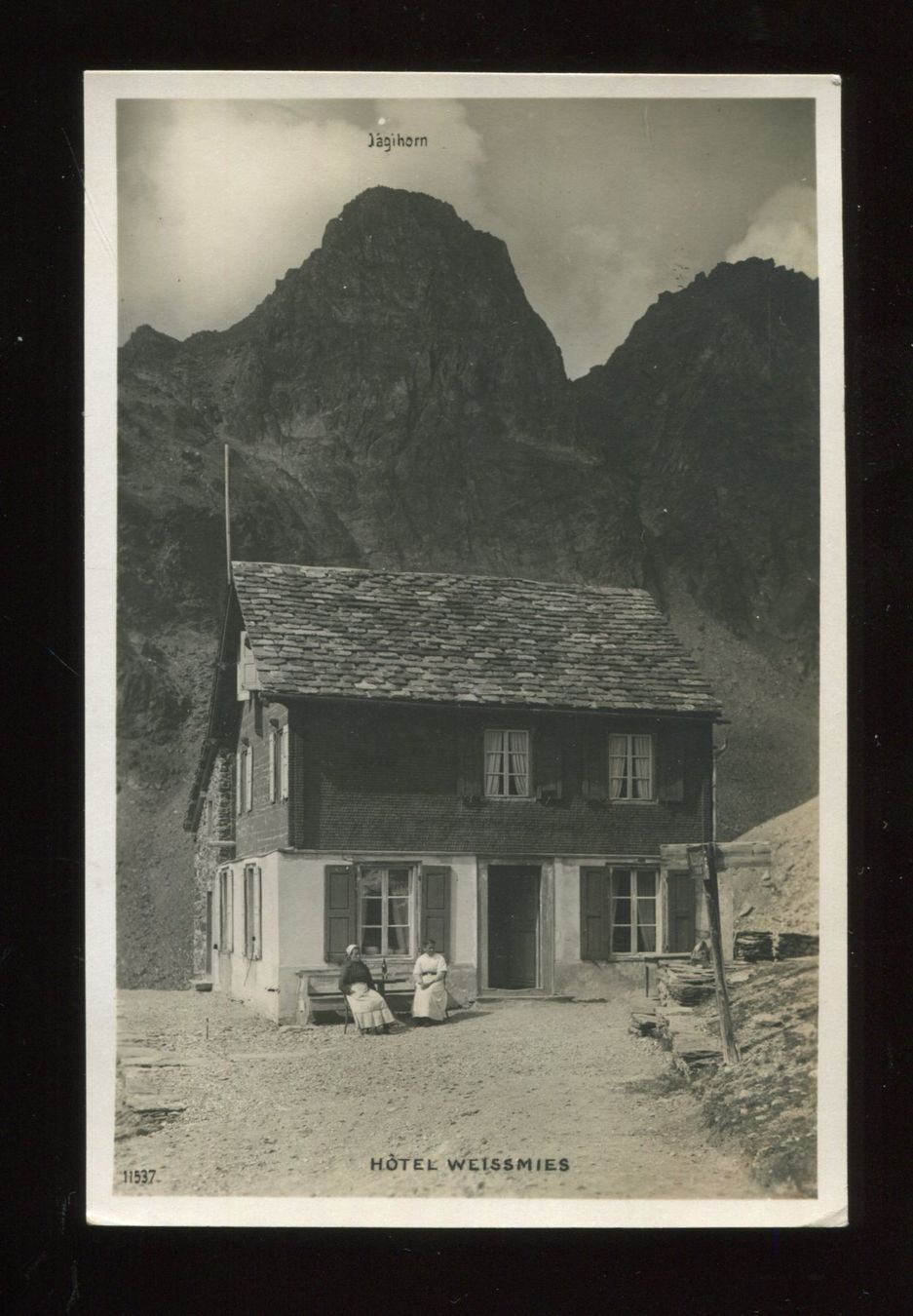 Cartoline postali: Sass Grund, Hotel Weissmies – Usato da Aarau venduto da Elmaar41