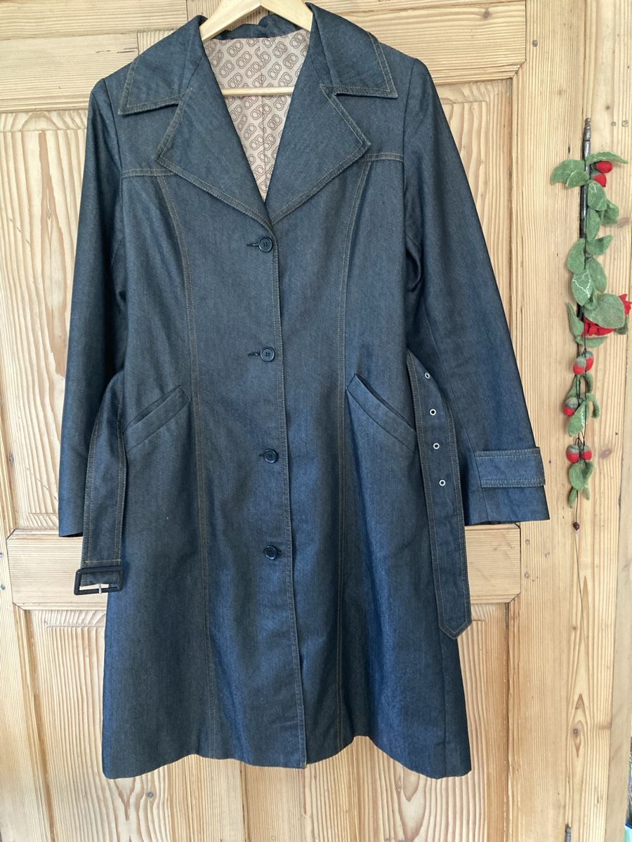 Mäntel: Schwarzer Jeanstrenchcoat M – Gebraucht aus Schaffhausen von christamawe
