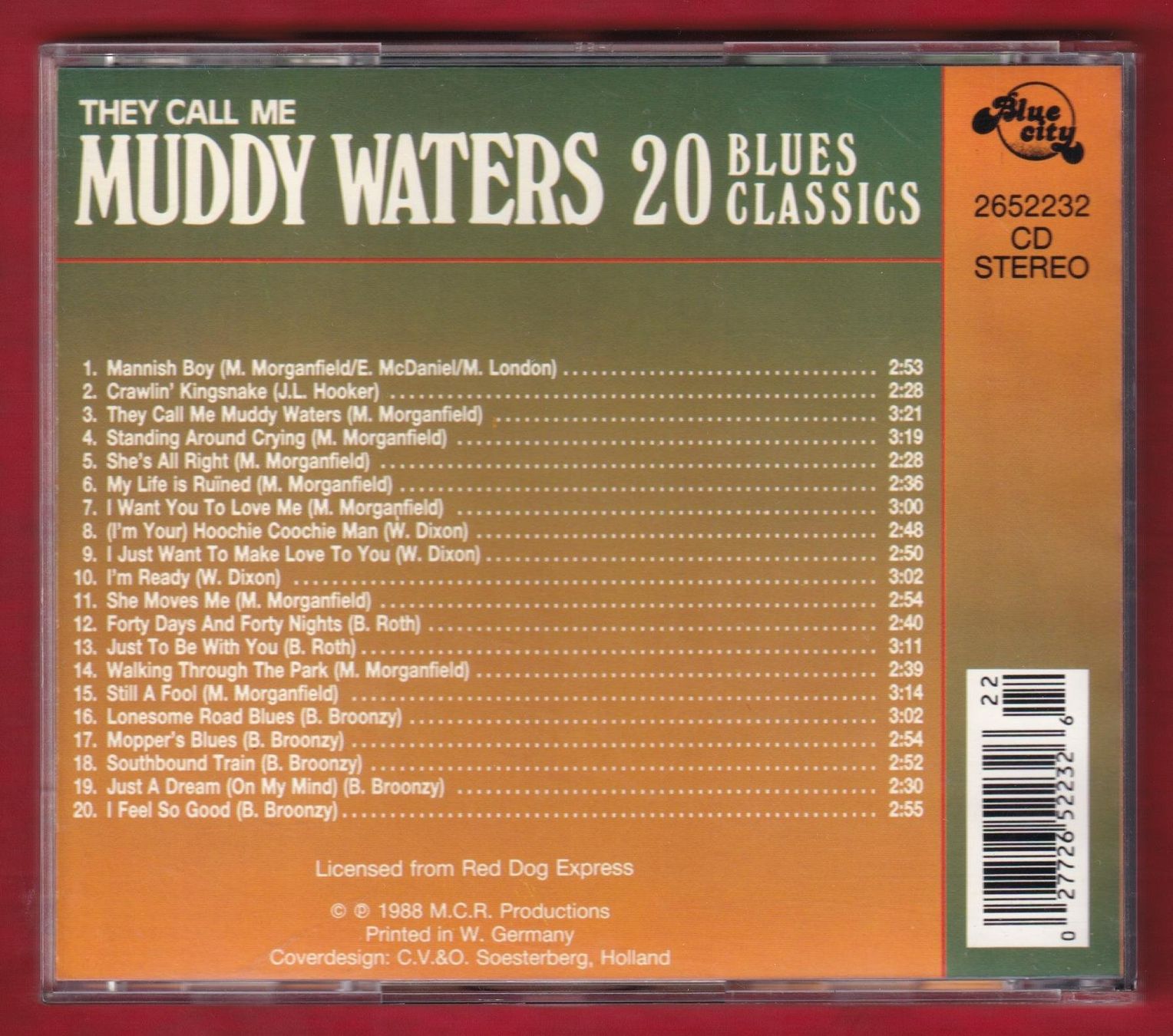 CD: Muddy Waters - 20 Blues Classics (CD) – Usato da Zürich venduto da Pfluftl2000 1