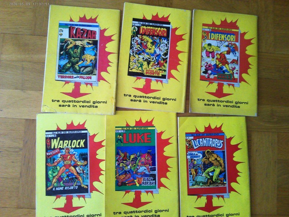 Fumetti: 6 X I Difensori Comics - Marvel COMIC ITALIENISCH – Usato da Volketswil venduto da nemo2000 1