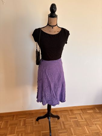 Sommerlicher Wickelrock in Lila - One size, perfekt!