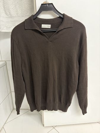 Herren Pullover Zara braun mit Kragen Grösse M Zustand gut