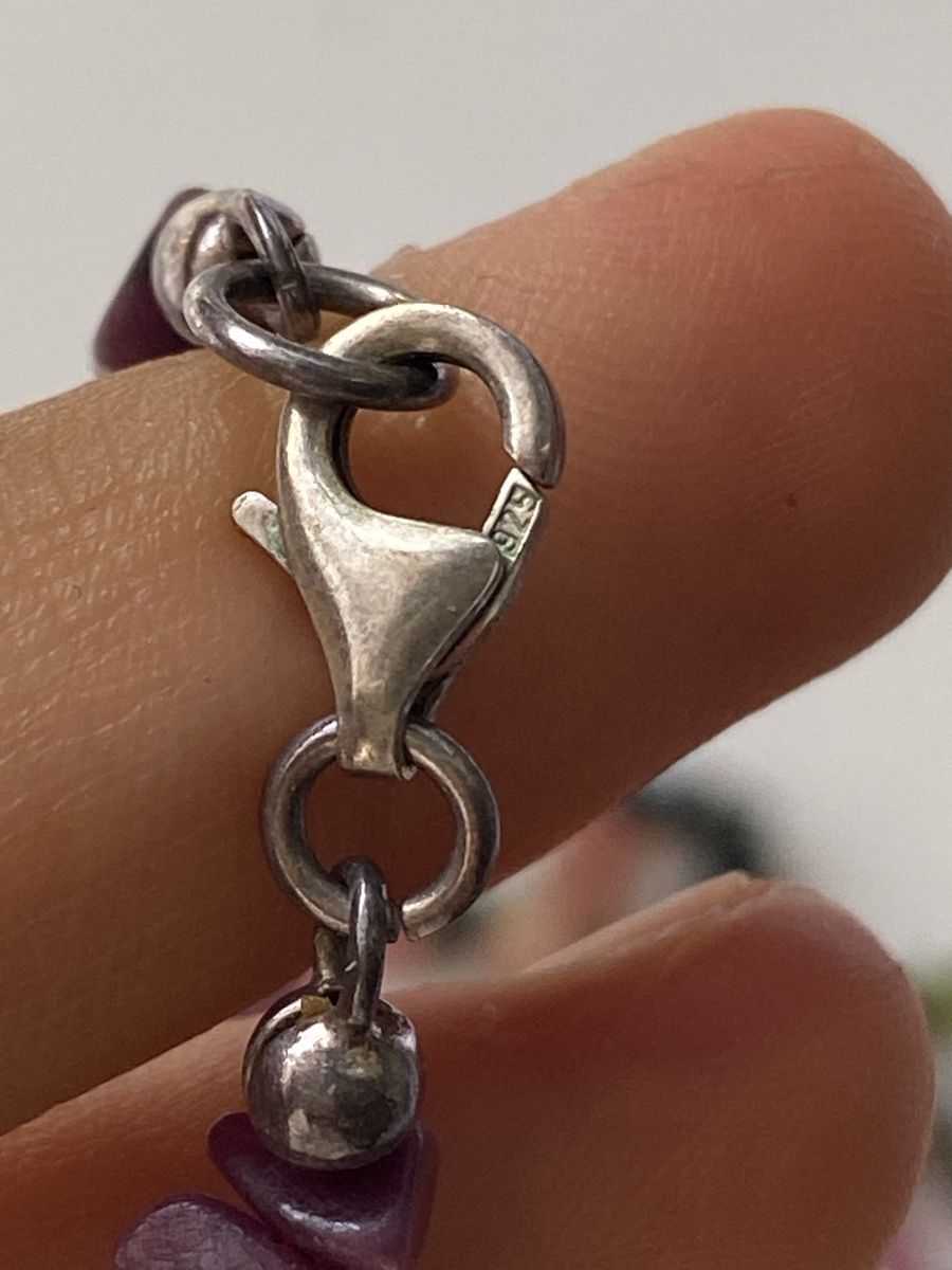 Catenine: Silber 925 Achat Halskette – Usato da Givisiez venduto da dor_xb9k 2