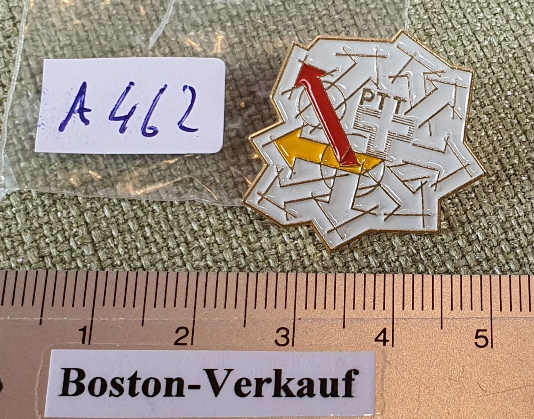 Plaketten & Abzeichen: A462 - Pin Altes PTT Die Post Logo – Gebraucht aus Reinach BL von Boston-Verkauf 2