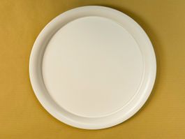 Schlichte Servierplatte, weiss, Ø 29cm, zeitlos schön