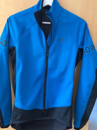 Damen Velojacke, Gr.S, von Gore blau, langarm