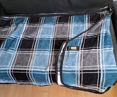 Stall-/Abschwitzdecke Eskadron kariert blau schwarz