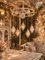 Alter Eisenring für Lampe oder Laternchen Deko Shabby Chic