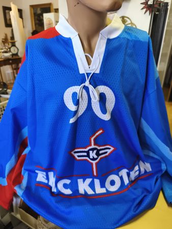 Original EHC Kloten Fan-Trikot #90 Vintage – Grösse XL(A8)