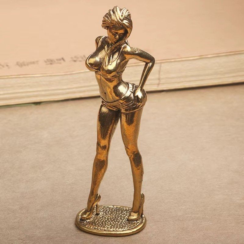 Statuette: Sexy Frau Figur aus Messing – Nuovo (secondo la descrizione) da Uerkheim venduto da Kaufoption 4