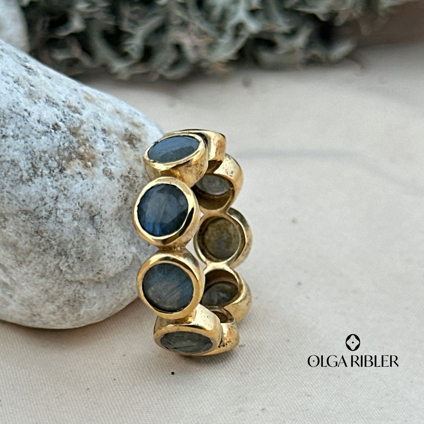 Olga Ribler Bagues: Memory Silber Ring 925 Grösse 59 Labradorite – Neuf (Voir description) à Luzern par Schmuckoutlet 4