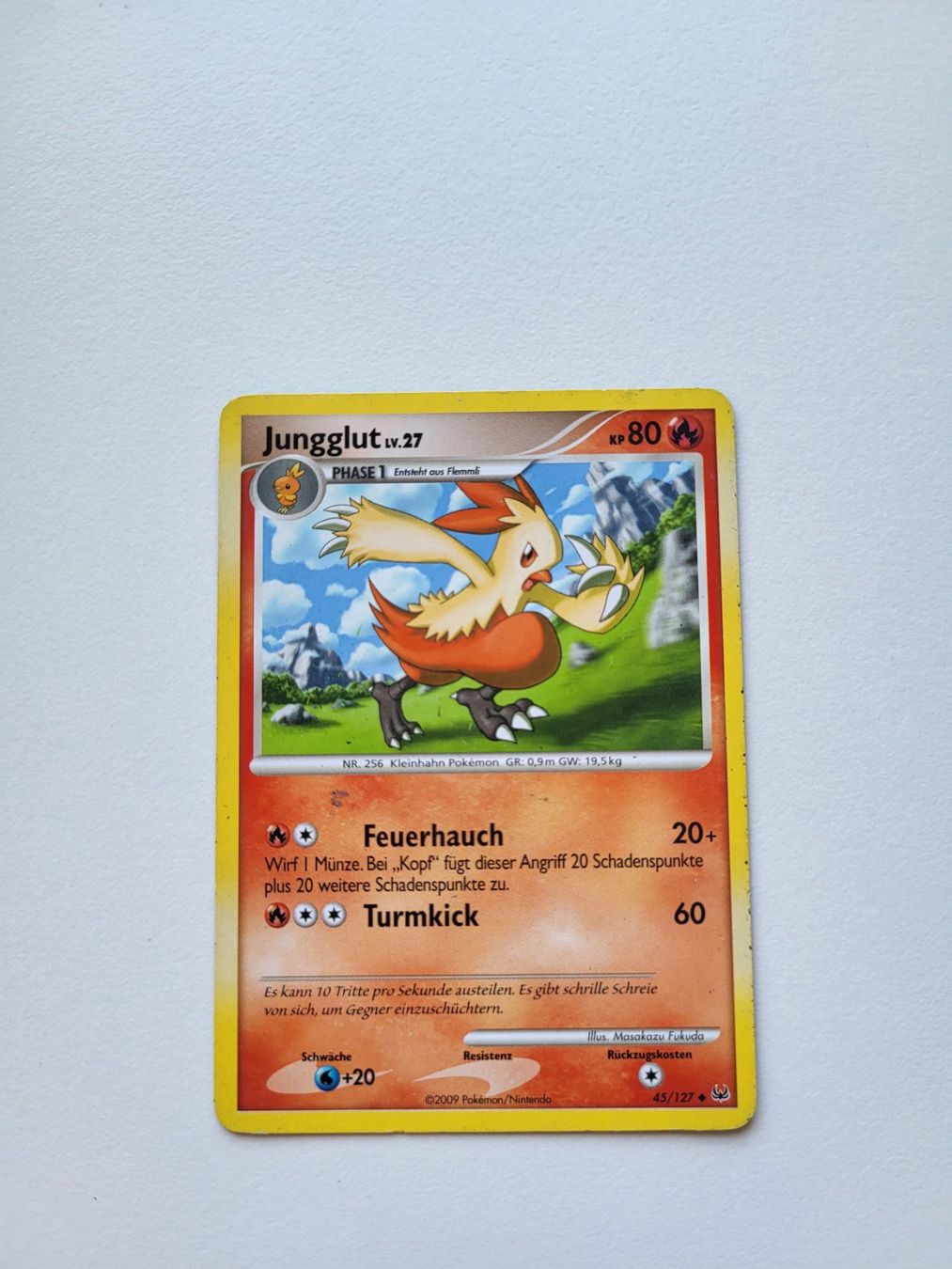 Pokémon Carte collezionabili: Jungglut / Combusken (Platinum 45/127) – Usato da Erlenbach ZH venduto da ram_mjn5