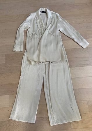 Hosenanzug, zweiteilig, total 20.-, Beige, Grösse XS