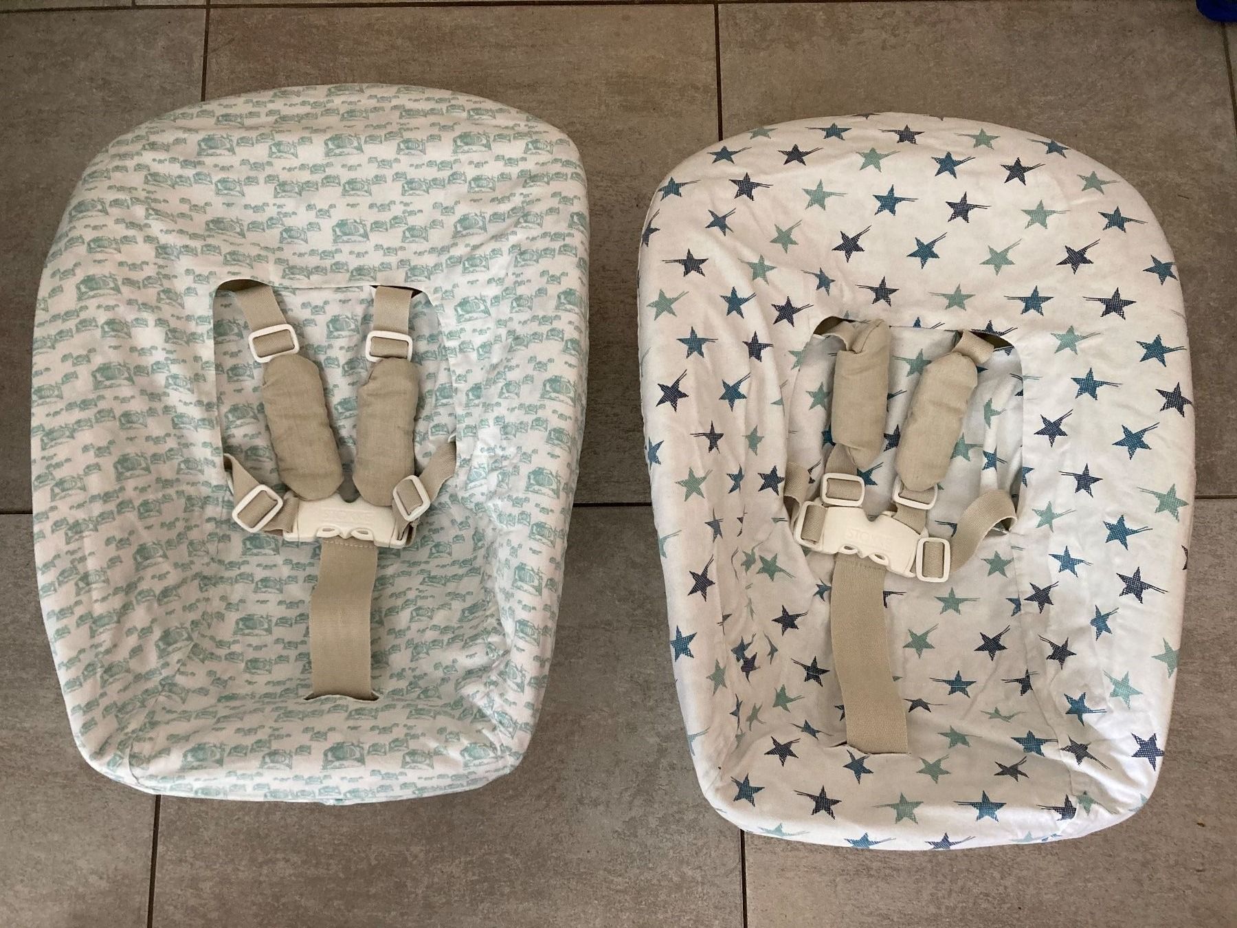 Stokke Seggioloni: Tripp Trapp Newbornset Bezug Stokke Trip Trap Textilset 2.50 – Usato da Giswil venduto da tilema