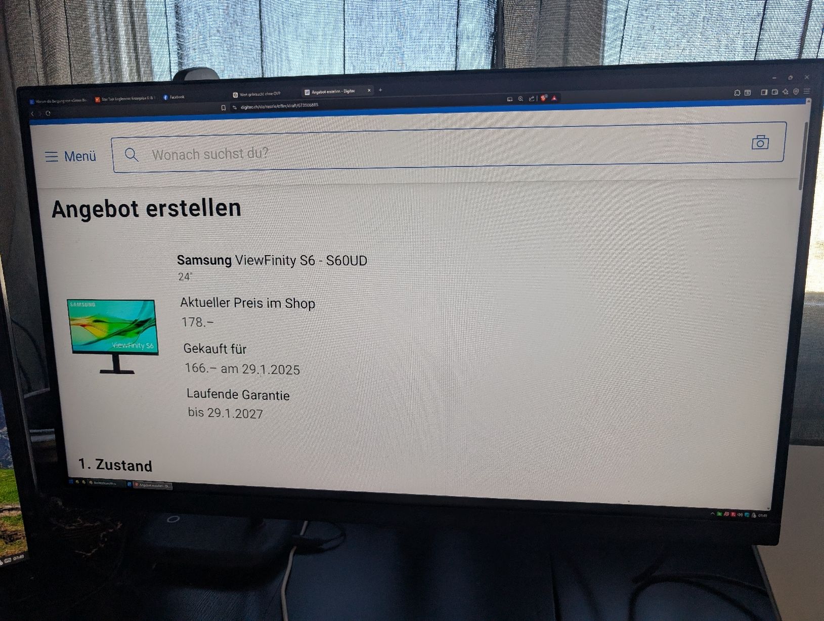 Samsung Monitore: Monitor Samsung ViewFinity S6 - S60UD – Gebraucht aus Roggwil BE von MA-4900