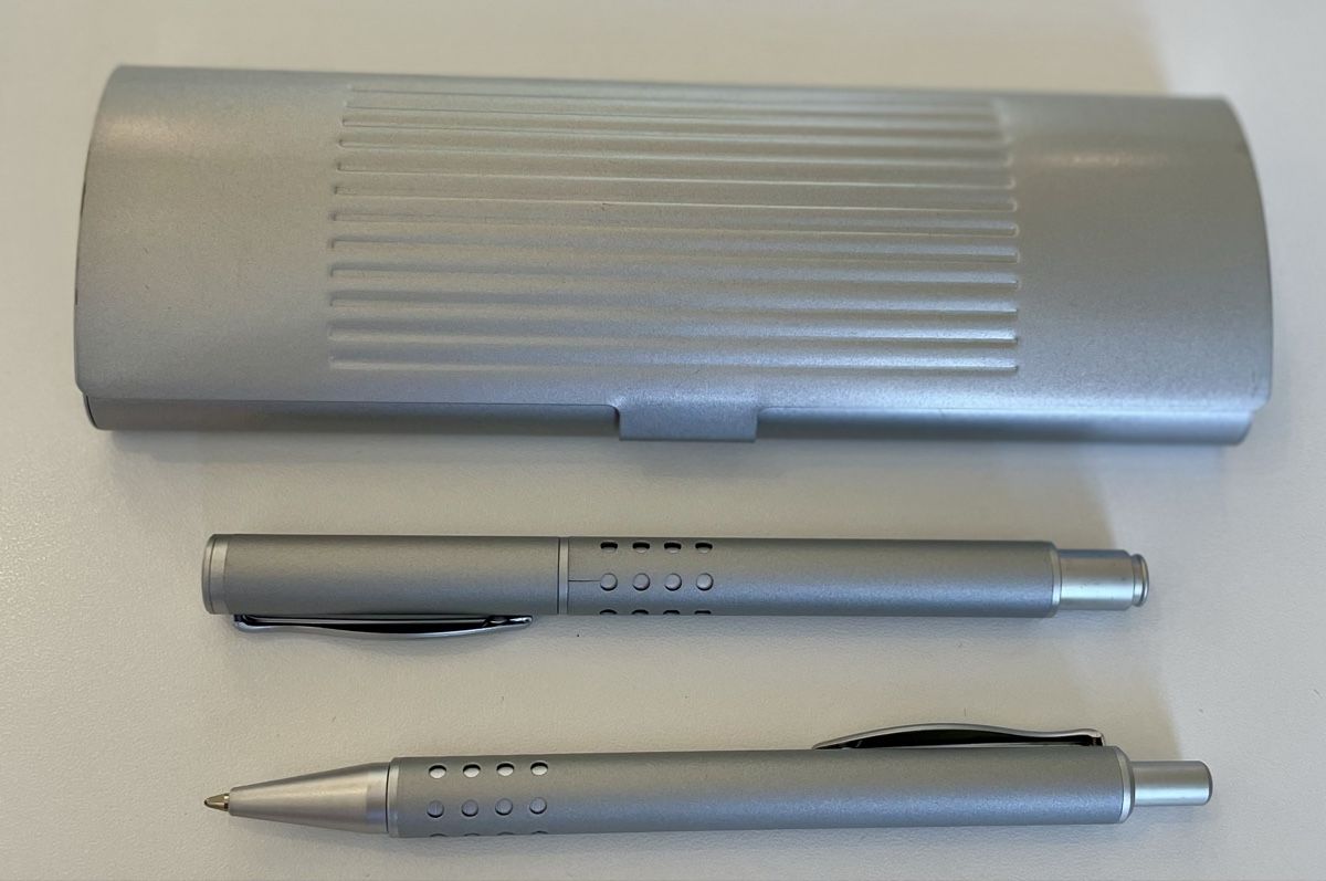 Penna & Evidenziatori: Edles Schreibset HAUSER mit Etui Alu-Optik – Nuovo (secondo la descrizione) da Basel venduto da Ch2005 3