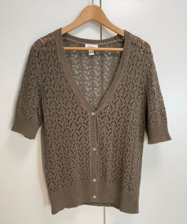 Peter Hahn Strickjacke Damen Gr. 42 - 100% Baumwolle