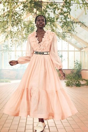 Elegant Pink Maxi Dress