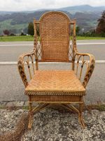 Vintage Rattan Nachtstuhl