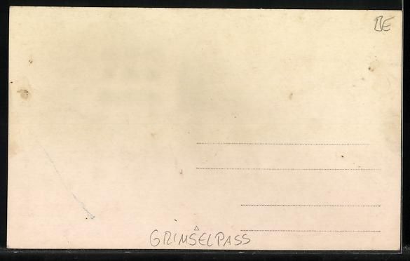Ansichtskarten: Foto-AK Grimselpass, Blick auf das Hotel – Gebraucht aus Berlin von bartko-reher 1