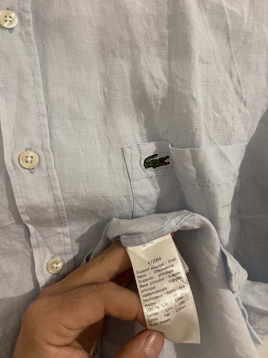 Lacoste Camicie: Lacoste Hemd hellblau, Gr. M, Leinen, Top Zustand! – Nuovo (secondo la descrizione) da Wetzikon ZH venduto da Jan_wojt 4
