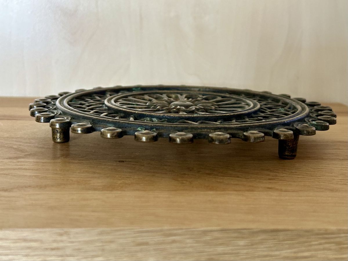 Sottobicchieri: Massiver Messing Untersetzer 19 cm Vintage – Usato da Wettingen venduto da Mmccl 3