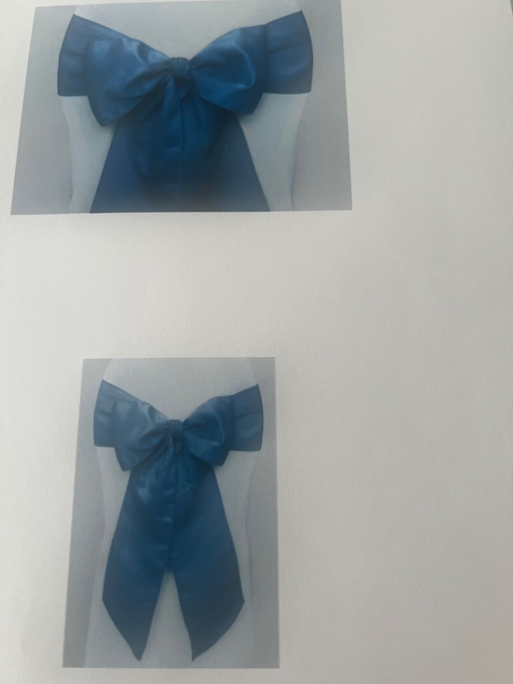 Alle Dekorationen: Stuhlschleife aus Satin blau 2 Stk. – Neu und originalverpackt aus Näfels von ale_c9qn 1