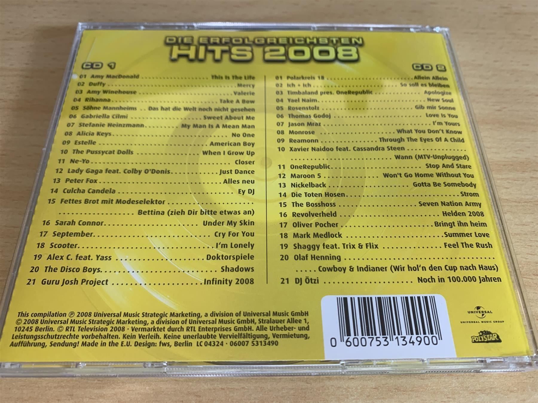 CD: Chart Show - Hits 2008 - 2 CD – Usato da Rikon im Tösstal venduto da Alpenmutz 1