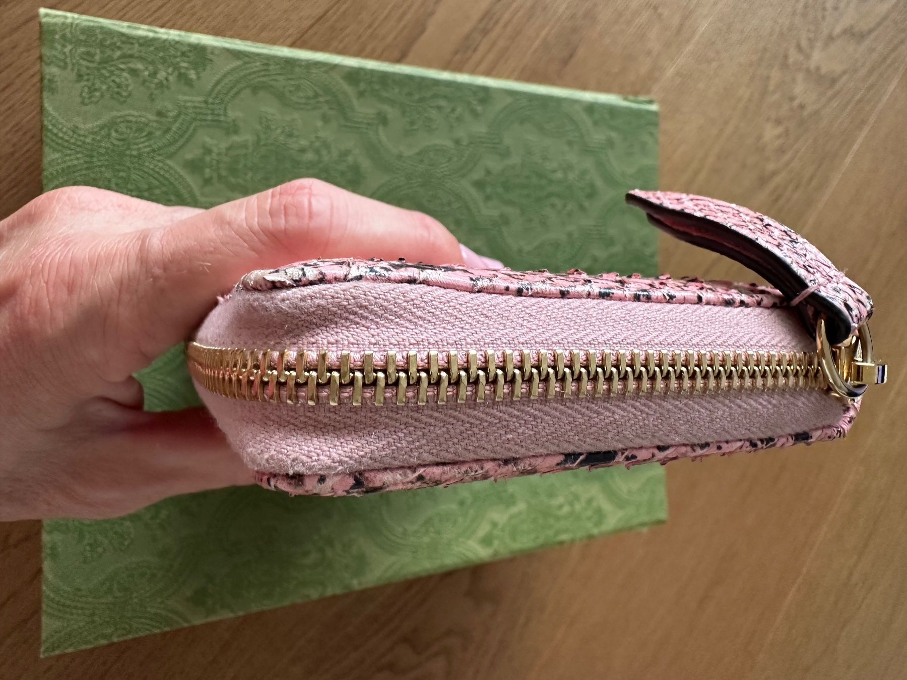 Gucci Portemonnaies: Gucci GG Marmont python zip around wallet – Neuf (Voir description) à Wettswil par seafarer 4