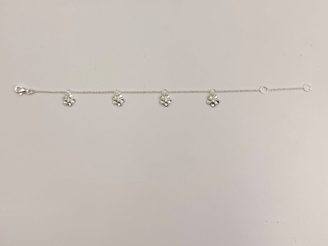 Armbänder & -reifen: Bracelet Blume Silber 925 Zironia – Neu und originalverpackt aus Zug von gold.schmuck