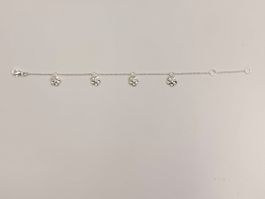 Bracelet Blume Silber 925 Zironia