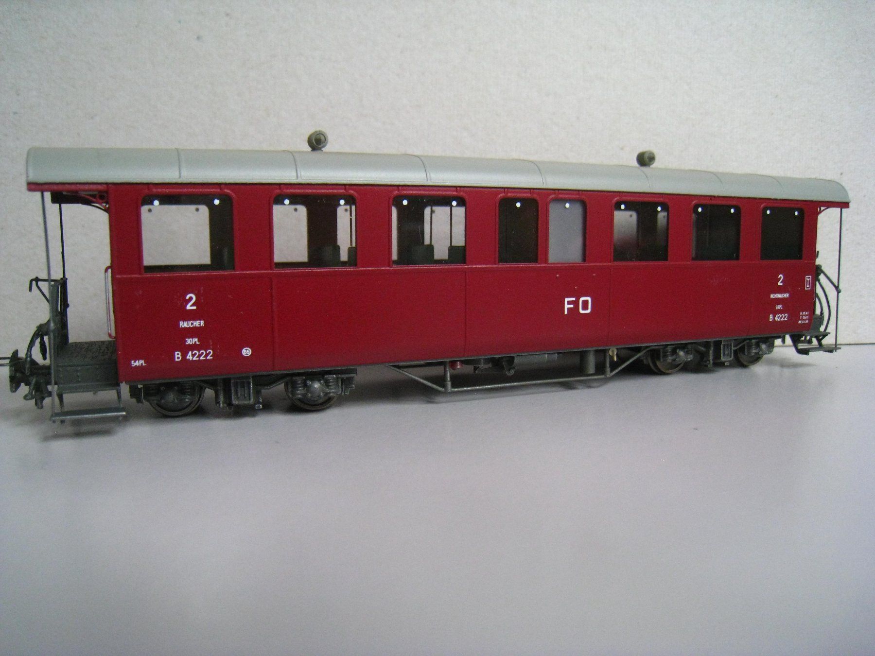 Ferro-suisse Modellini di ferrovie: Ferro Suisse FO B4i 4222 offene Plattform, oder 4224/25/26 – Usato da Buchs ZH venduto da swiss-train 4