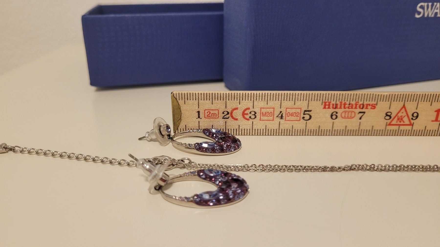 Swarovski Catenine: Swarovski Set lila violett – Usato da Schaan venduto da car_wrv2 5