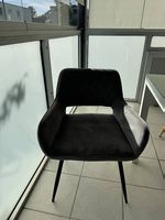 4 moderne Esszimmerstühle grau  4er-Set