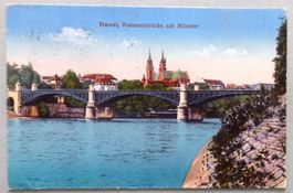 Basel, Wettsteinbrücke mit Münster