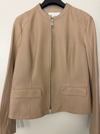 Boss Damen Kalbleder Jacke Gr. 42 NEU Farbe Beige