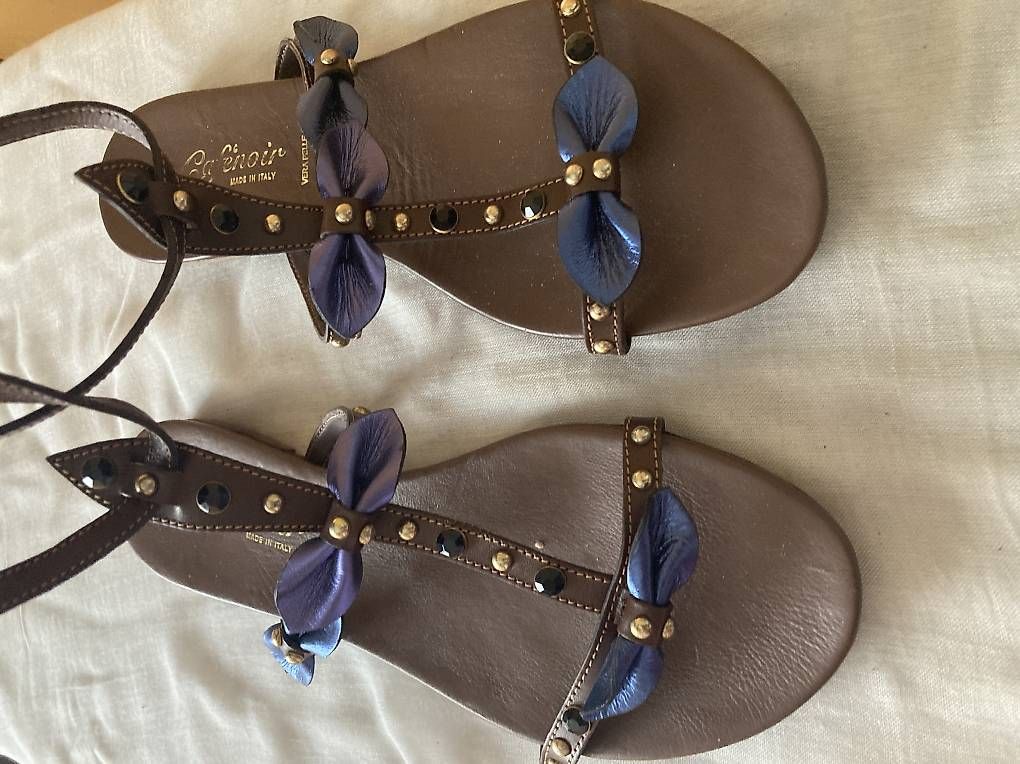 Damenschuhe: CAFE NOIRE Sandalen Gr.39,5 Leder Schuhe – Gebraucht aus Oftringen von Odessa65 1