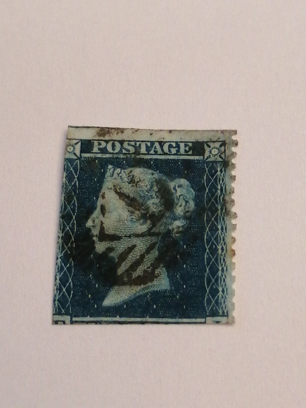 Alle Briefmarken: Two Pence Blue 1855 – Gebraucht aus Happerswil von tschergi