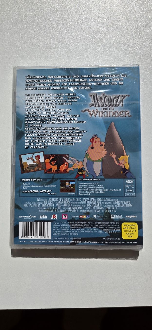 Tutti i DVDs: Asterix und die Wikinger DVD, Schweizer Dialekt + DE /Sealed – Nuovo e nell'imballaggio originale da Biel/Bienne venduto da Popoff1 1