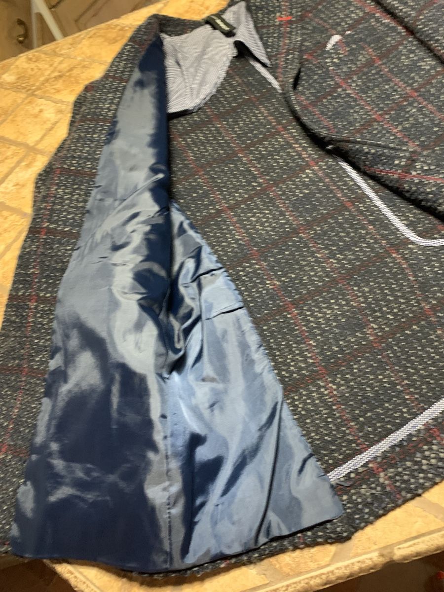 Giacche: Blazer uomo X-Cape quadri blu rossa -tgL-chic e elegante – Nuovo (secondo la descrizione) da Gordevio venduto da LanaZimm 3