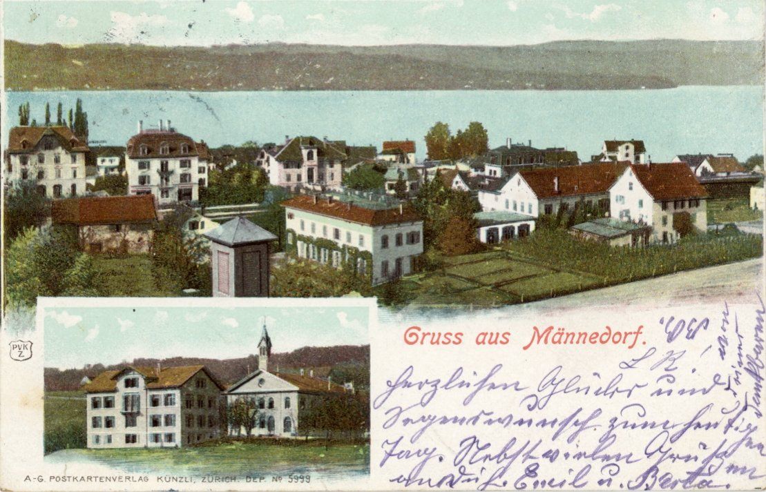 Ansichtskarten: Männedorf  ZH        um 1914 – Gebraucht aus Brig von Valcards54