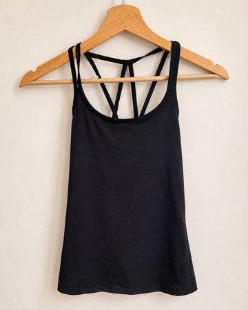 H&M Sport Tanktop Schwarz EUR XS/UK XS gut erhalten