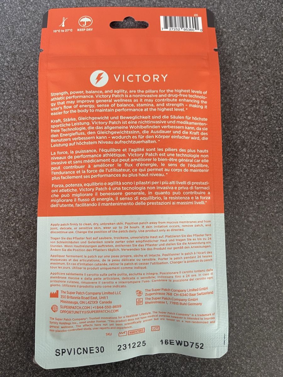Aliments & Spécialités: Super Patch Victory Athletic Performance Pack 30 neu – Neuf avec emballage d'origine à Ueberstorf par s__e_l__i_n__a 1