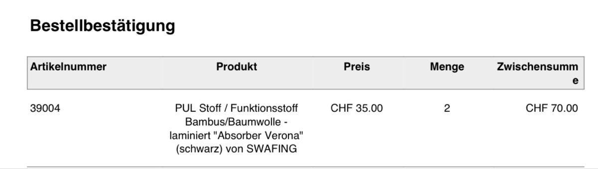 Stoffe: PUL Stoff Schwarz – Neu (gemäss Beschreibung) aus Zürich von melaniem007 1