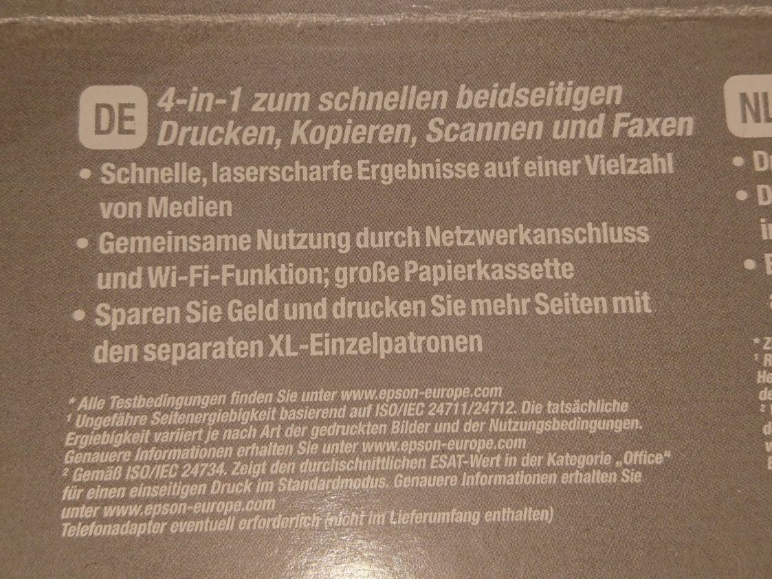 Epson Stampanti: Drucker Epson BX625FWD – Nuovo e nell'imballaggio originale da Büren an der Aare venduto da creazioneshop 3