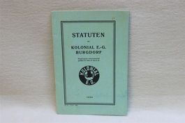 Statuten Kononial Burgdorf 1939