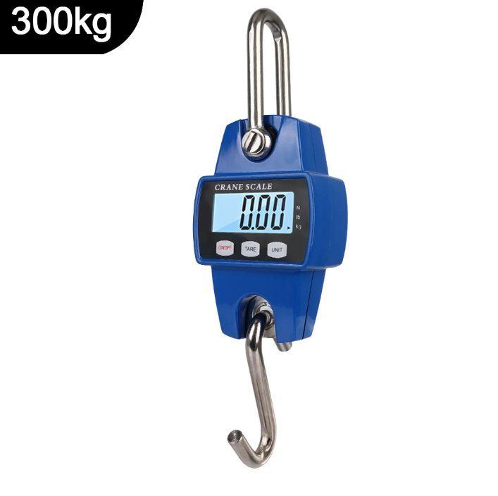 Digitale Kranwaage 300 Kg - LCD Hängewaage Mit Edelstahlhaken Für Industrie & Outdoor