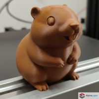 Cute Groundhog 3D Printed Figure Brown Desk Decor